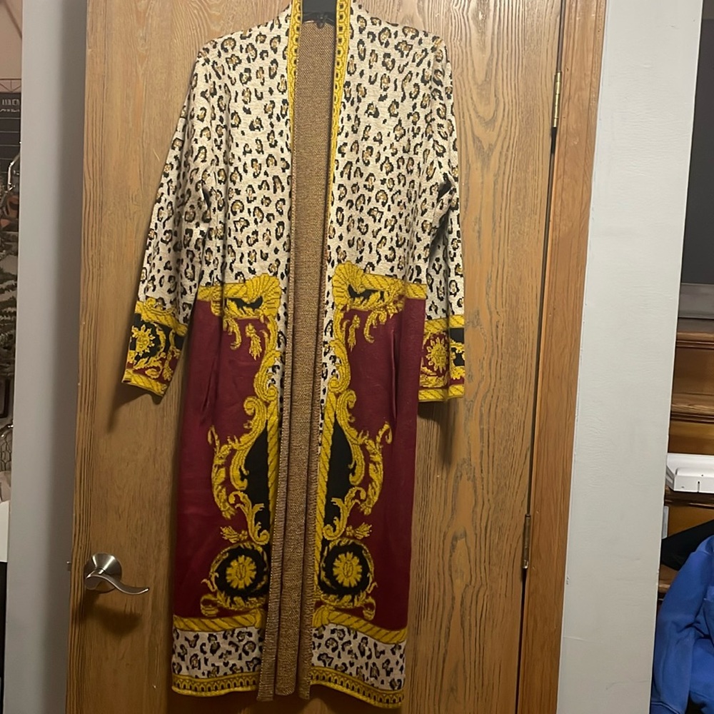 MaxSport Maxi long leopard print Cardigan Med